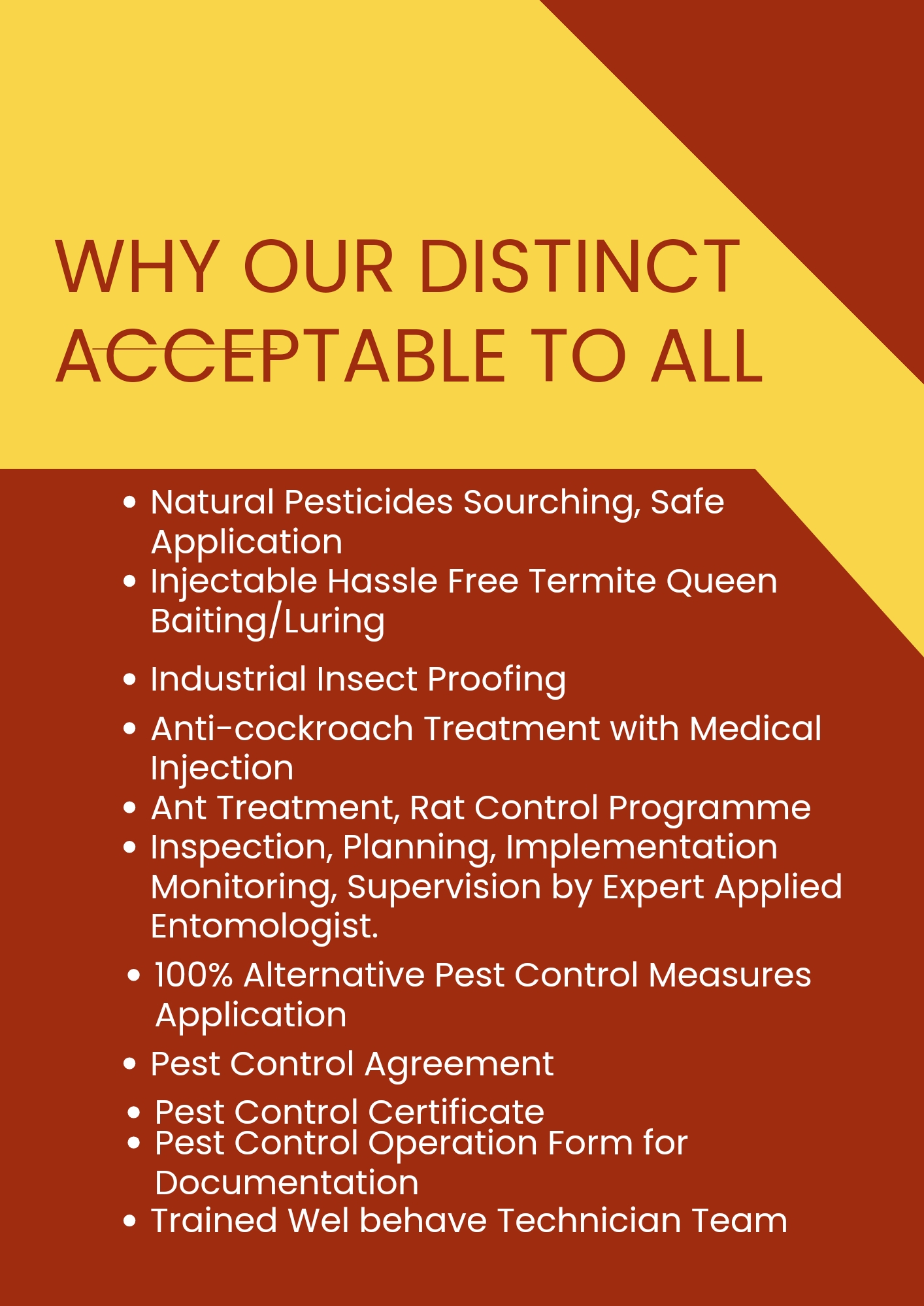 Read more about the article Why Our Distinct Pest Control is Accepted to All in Bangladesh